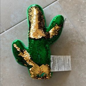 Cactus Pillow NWT 14” x 6.5”